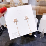 Personalized five-star pearl tassel earrings – Surprise Gifts — 6