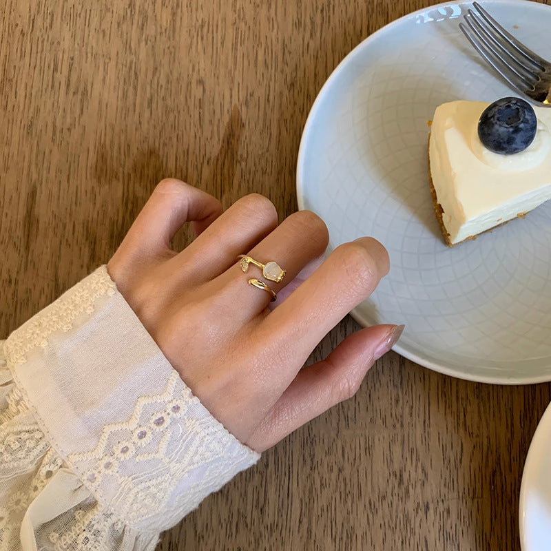 Light Luxury Temperament Tulip Ring For Women – Gifts for Her — 1