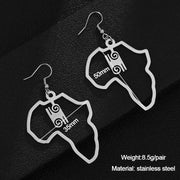 Gold Stainless Steel Adinkra Gye Nyame Earrings – Small Gift Ideas — 8
