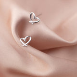 Simple Hollow Out Heart Form Is Sweet Earring – Jewelry Gift Ideas — 2
