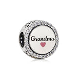Grandma Family Tree Pink Love DIY Silver Charm – Gifts for Couples — 1