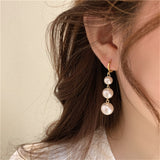Sterling Silver Needle Temperamental Pearl Stud – Practical Gifts — 3