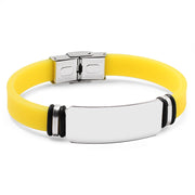 Custom engraving silicone bracelet personalized – Jewelry Gift Ideas — 3