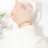 Women's Wave Diamond Simple All-match Bracelet – Jewelry Gift Ideas — 8