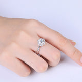 S925 Sterling Silver Ring Women's Broken Diamond – Gifts for Her — 4