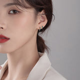 Hot Sell Women's Emerald Hoop Stud Earrings – Gifts for Her — 2