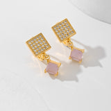 European And American Square Fashion Zircon Earrings – Stylish Gifts — 5