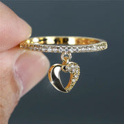 Simple All-Match Ring Heart-shaped Hollow-out – Gift Ideas — 5