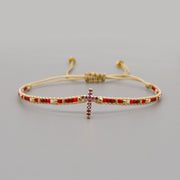 Ethnic Style Diamond Cross Zircon Bracelet – Stylish Gifts — 5