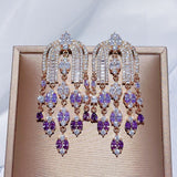Fashion Court Teardrop Tassel Earrings – Stylish Gifts — 5