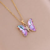 Gradient Butterfly Necklace Women's Fashion – Jewelry Gift Ideas — 5