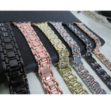 Two-tone Alloy Strap I-bead Diamond-set Metal Strap – Meaningful Gifts — 5