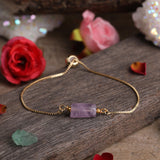 Multiple Prismatic Stone Metal Chain Bracelet – Jewelry Gift Ideas — 14