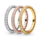 Simple Peach Heart Openwork Ring – Meaningful Gifts — 1