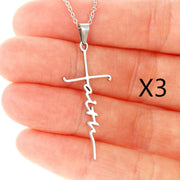 Stainless Steel Necklace Faith Necklace Faith – Jewelry Gift Ideas — 7