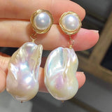 Cloud Light Baroque Pearl Earrings – Stylish Gifts — 3