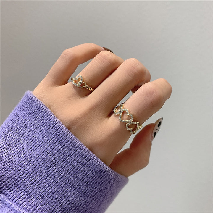 Ladies Temperament Sweet Multiple Love Rings – Gifts for Couples — 1