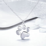Sterling Silver Necklace Cute Pet Imprint Pendant – Jewelry Gift Ideas — 2