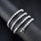 Zircon necklace single row chain – Jewelry Gift Ideas — 4