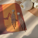 Bride With Rhinestone Earrings Super Flash Long – Gifts for Couples — 3