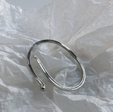Simple plain silver bracelet – Jewelry Gift Ideas — 5