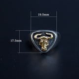 Copper Silver Color Separation Cow Ring – Gift Ideas — 5