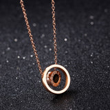 Roman numeral titanium steel necklace – Jewelry Gift Ideas — 1