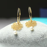 Baroque Retro Hollow Pearl Earrings For Women – Gifts for Her — 3