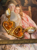 Pearl Heart Middle Ancient Glaze Earring Ear Clip – Jewelry Gift Ideas — 5