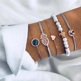Bead Chain Bracelet Set Anklet – Jewelry Gift Ideas — 12