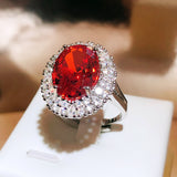 Women's Colored Gems Red Corundum Imitation Pigeon – Gifts for Her — 5