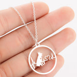 Round Animal Heartbeat Necklace – Jewelry Gift Ideas — 14