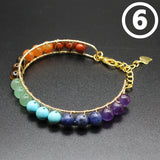 Women's Natural Stone Hand Weaving Bracelet – Jewelry Gift Ideas — 6
