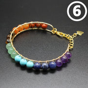 Women's Natural Stone Hand Weaving Bracelet – Jewelry Gift Ideas — 6