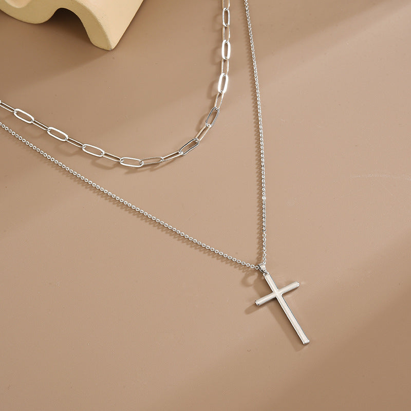 925 Sterling Silver Simple Clavicle Chain – Jewelry Gift Ideas — 1