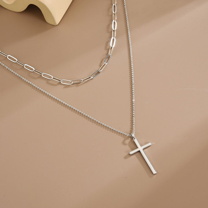 925 Sterling Silver Simple Clavicle Chain – Jewelry Gift Ideas — 1