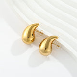 Metal Water Drop Earrings With A Sense Of Niche Luxury – Useful Gifts — 20