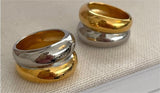 Graceful And Fashionable Classic Contrast Color Ring – Birthday Gifts — 4