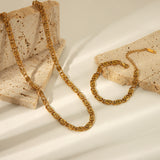 Stainless Steel Necklace Gold-plated Premium – Jewelry Gift Ideas — 1