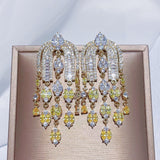 Fashion Court Teardrop Tassel Earrings – Stylish Gifts — 3