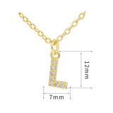 English Letter Necklace Micro Inlaid Zircon – Jewelry Gift Ideas — 5