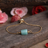 Multiple Prismatic Stone Metal Chain Bracelet – Jewelry Gift Ideas — 7