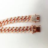 Cuban Chain 12mm Full Diamond Bracelet – Jewelry Gift Ideas — 3