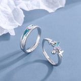 Butterfly Couple Ring Pair Ring Simple Valentine's – Gifts for Couples — 5