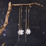 Simple Zircon Earrings Small Flower Bee Pendant – Jewelry Gift Ideas — 4