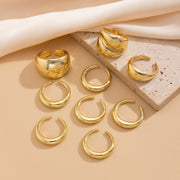 Alloy Simple Bracelet Ring Geometric Design Fashion – Stylish Gifts — 9