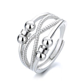 Rotatable Ring With Open Design Fashion Double-layered – Stylish Gifts — 2