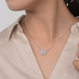 Sterling Silver Diamond Clavicle Chain Pendant – Jewelry Gift Ideas — 6