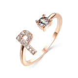 Design Adjustable 26 Initial Letter Ring Fashion – Stylish Gifts — 5