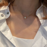 S925 Sterling Silver Single Diamond Bubble – Jewelry Gift Ideas — 10